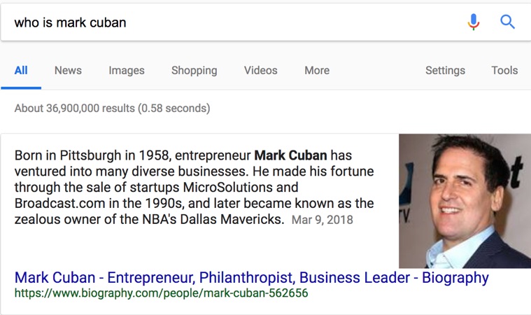 who is mark cuban rich snippets