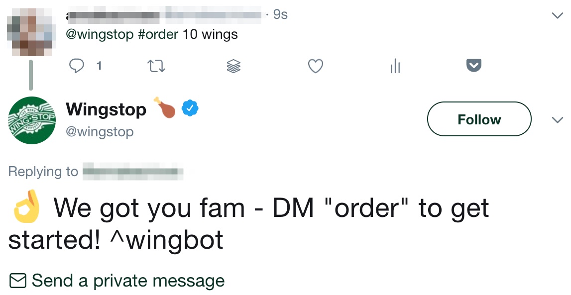 wingstop dm your order