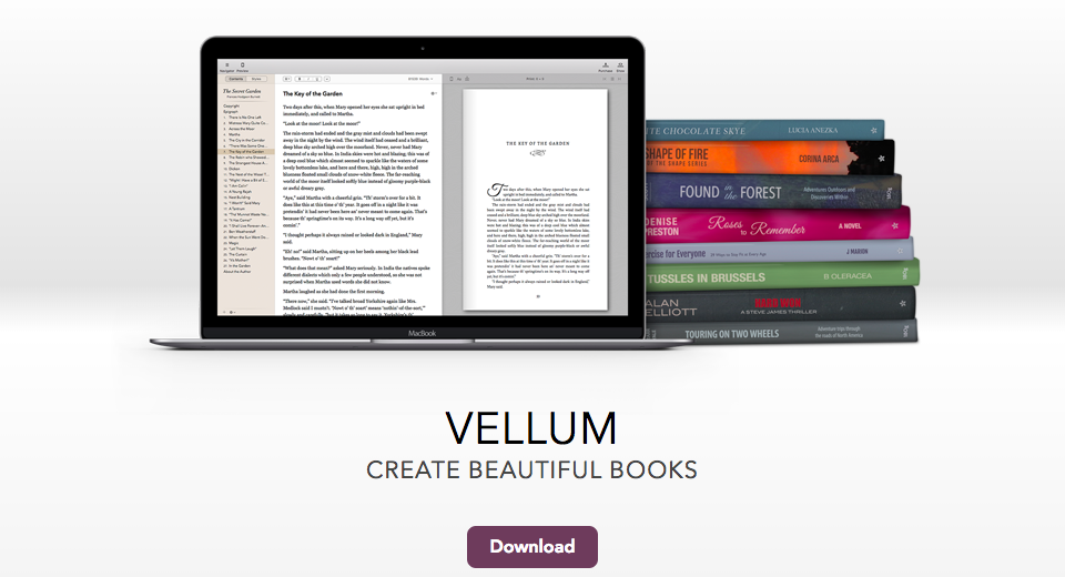 ebook content with vellum