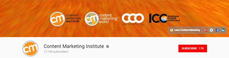 content marketing institute youtube header