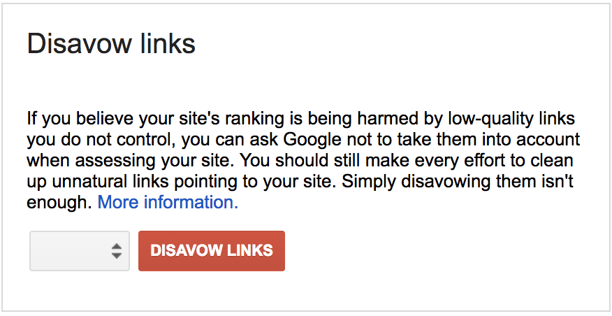 disavow links